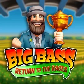 Big Bass Return to the Races online game logo by Pragmatic Play on spin-bara-casino.gr
