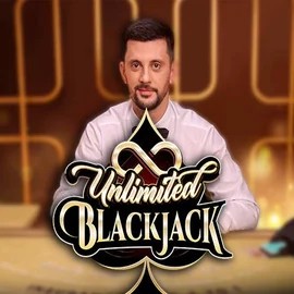 Official Live Casino logo: Unlimited Blackjack by Ezugi at Spinbara Casino